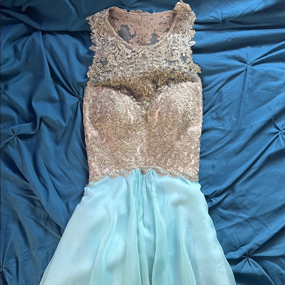 Elegant Lace and Chiffon Dress
